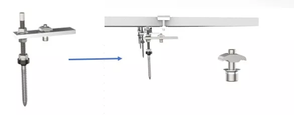 Hanger Bolt for Solar Roof Mounting